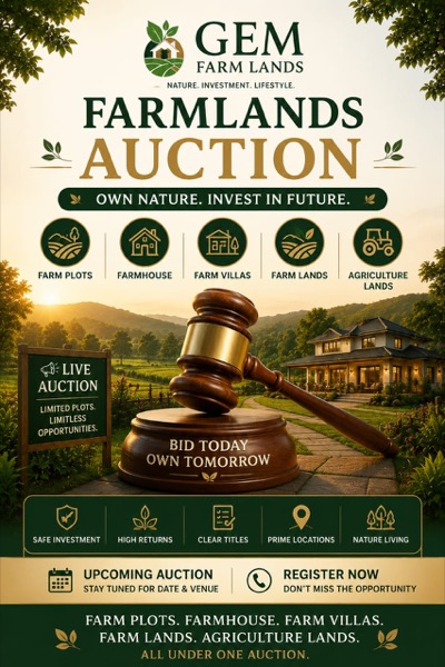 Auction - for Farm plots